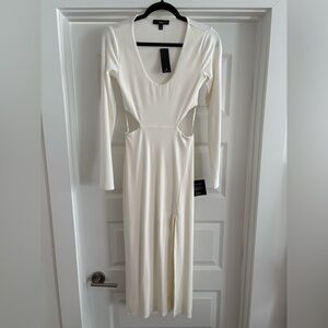 Lulus white cut out dress